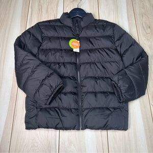 NWT children’s place boys‎ black puffer jacket size Large 10/12